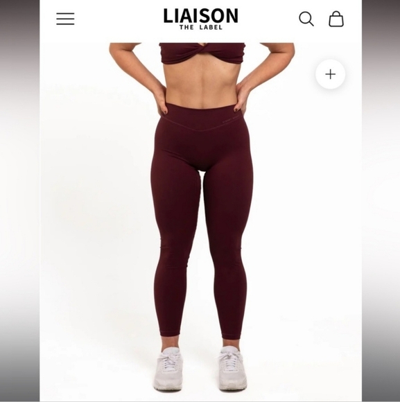 Liaison The Label Sydney Adams 25" Adapt Pant Flex Fabric Size Large Rosewood - Picture 9 of 10